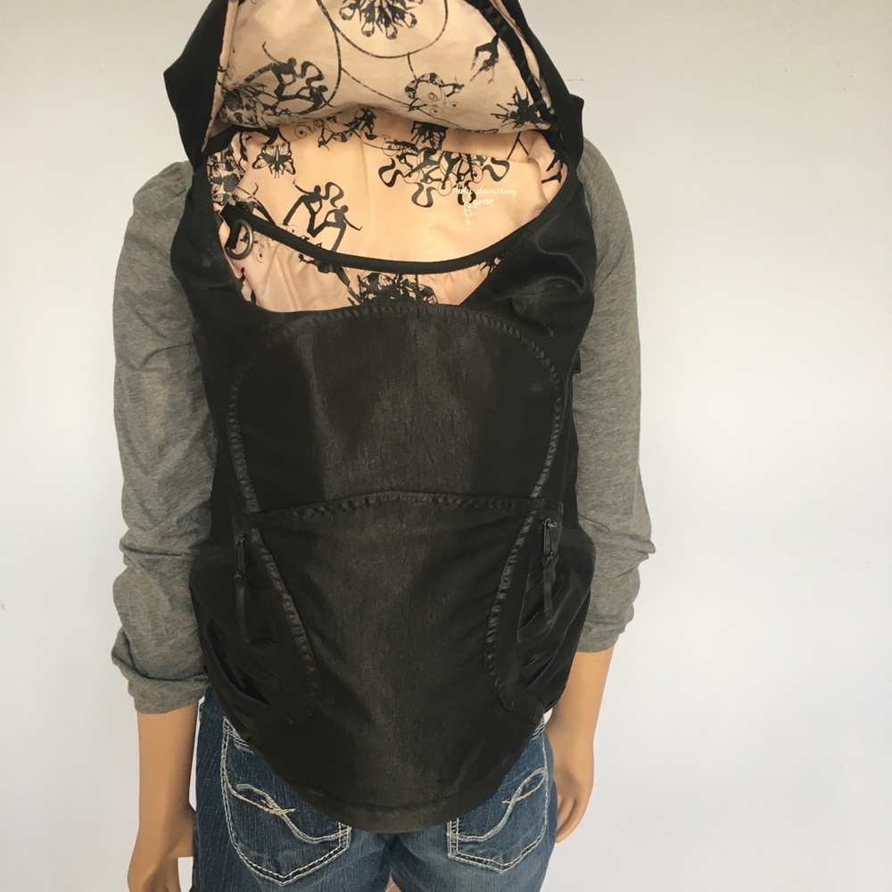 Lululemon Black Satin Backpack Starlet Dance Bag